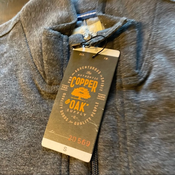 Copper & Oak Cotton Blend Quarter Zip Pullover - Picture 2 of 5